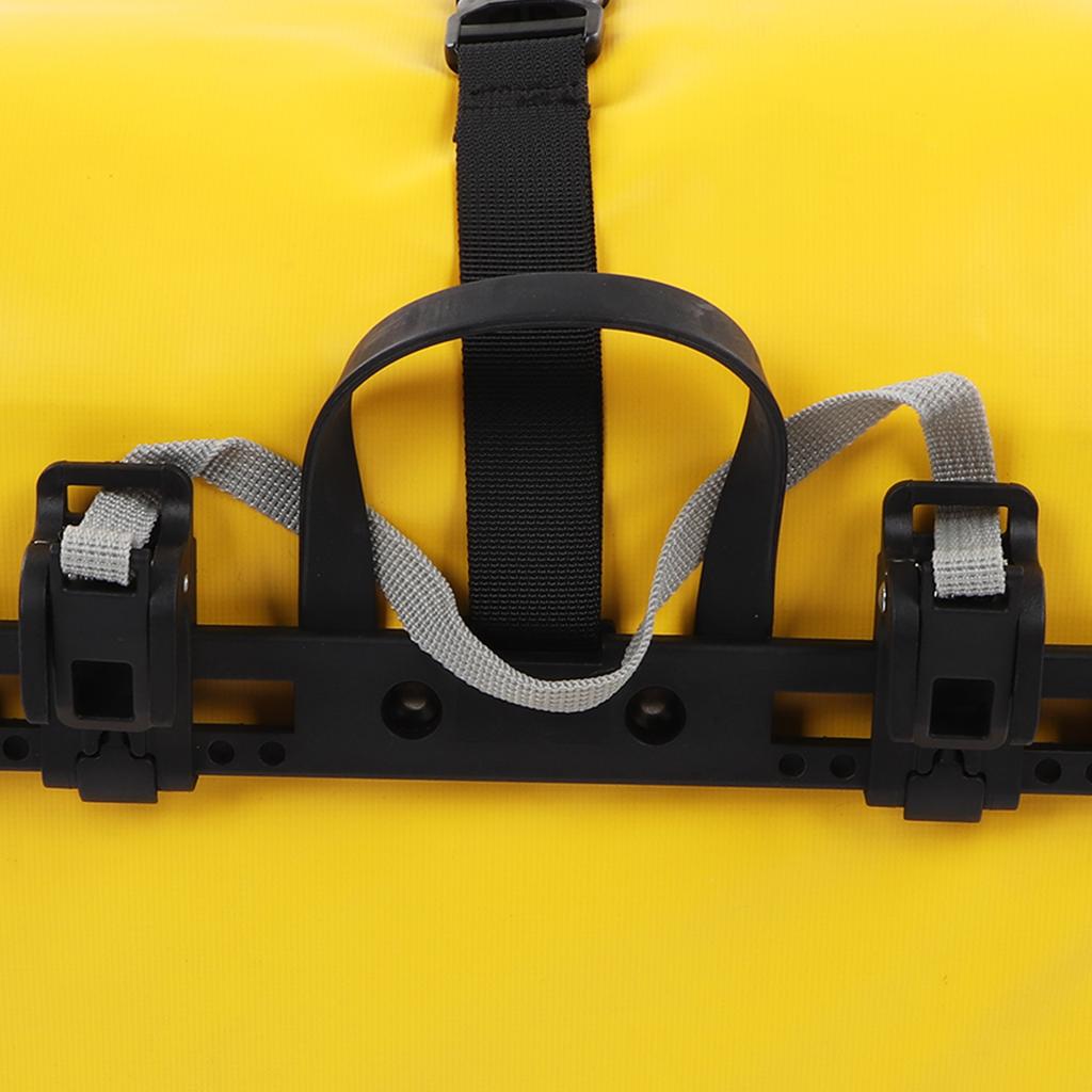 Bike Rear Rack Bag Outdoor Waterproof Bicycle Saddle Bag for Long Distance Riding Cycling Yellow 25L Large