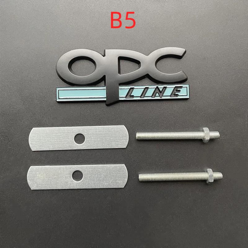 3D Metal Black Chrome Logo OPC Emblem Car Fender Badge Trunk Decal