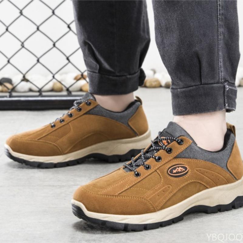 

2026 Spring and Autumn Fashi Large Outdoor Breathable Versatile Men s Shoes Casual Comfortable Anti Slip Work Shoes Men 46 хакі