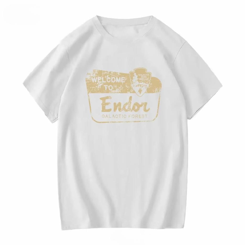 Welcome To Endor Galactic Forest Funny T Vintage Washed Slightly Top for Everyday Wear Streetwear Comfortable