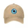 Multi Functional Fashionable Unisex HatBlue EyeballCap Cowboy Hat Beach Outing Military Tactical Cap Snapback Cap Women's Hats 2