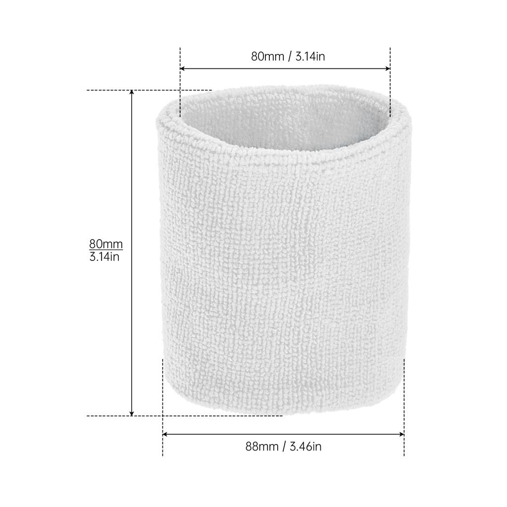 2 Pack High Elastic Sweat Wristbands Set, Fashion Moisture Wicking Breathable Sports Sweatbands for Daily Workout Running Fitness Outdoor Activities