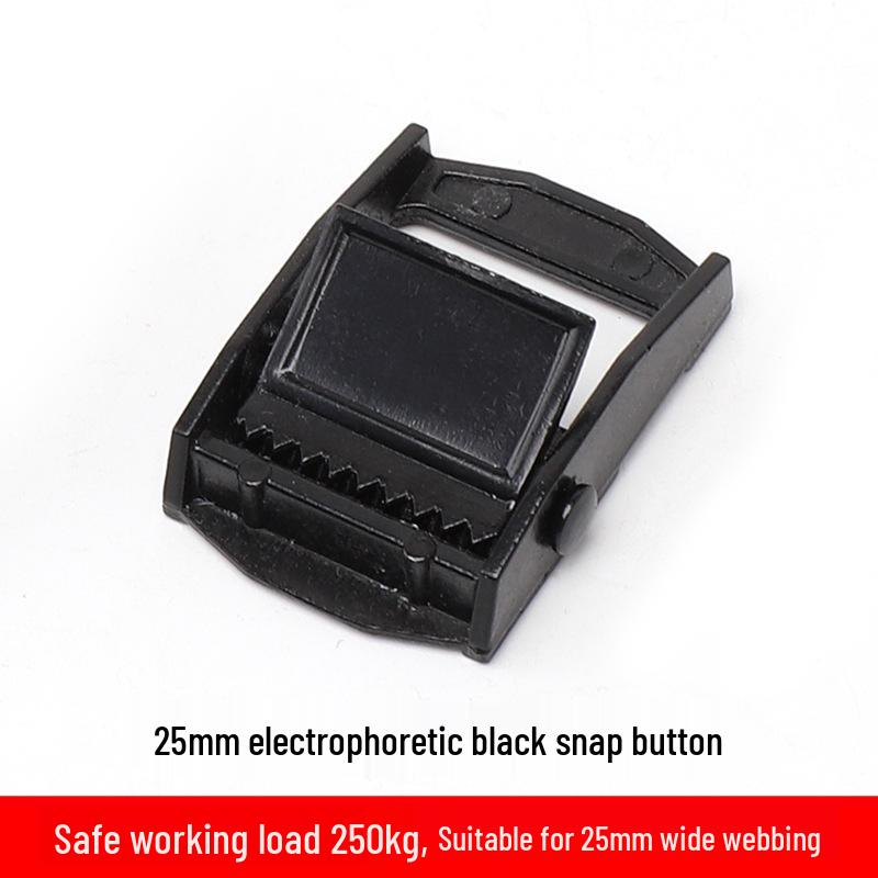 1-Inch Zinc Alloy Press Buckle: Galvanized Webbing Tension Lock Accessory for Adjustment and Binding