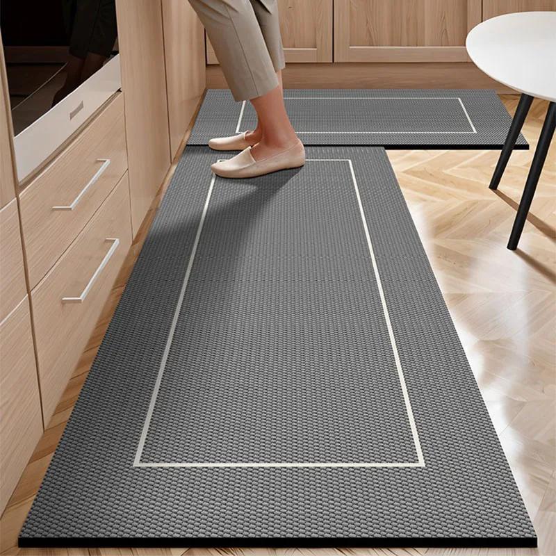 Kitchen Water-absorbing Carpet Anti-slip Floor Mat Diatom Mud Oil-absorbing Foot Mats Home Decoration Rug Alfombra De Cocina