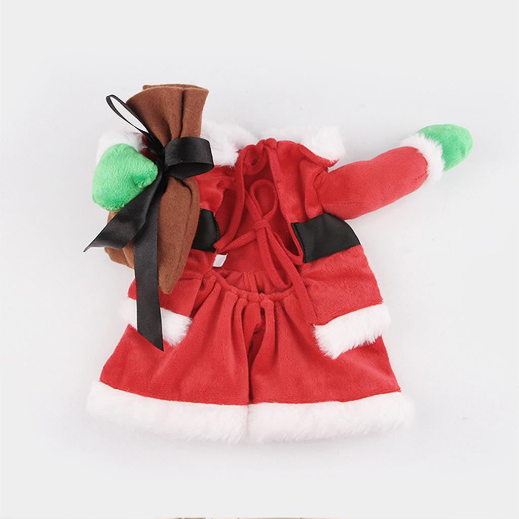 Christmas Dog Costume and Hat Set for All Size Cat Dog Festival Dressingup Suit Party Gathering Outfit Cosplay Accessory