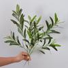 Künstliche Olivenzweig-Blumen mit 4, 6 und 11 Zinken für Hochzeiten und Fotografie-Dekoration