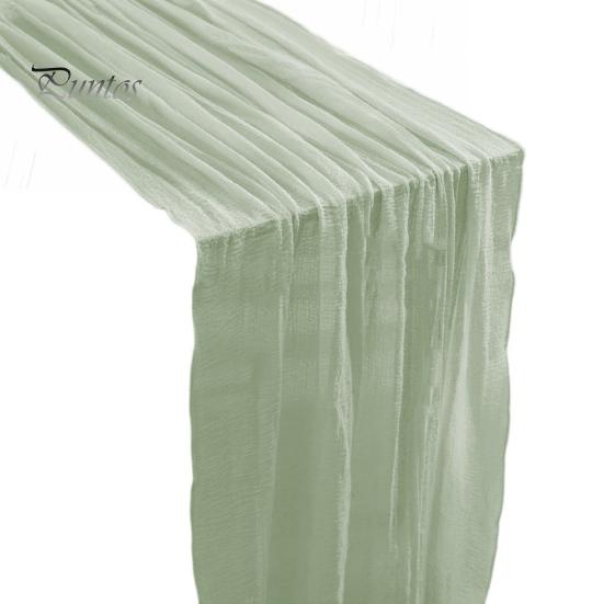 

Марлевая дорожка для стола 80x300 см, марлевая дорожка для стола в стиле бохо, однотонная скатерть для свадебной вечеринки, украшения для девичника 1pc зелёный