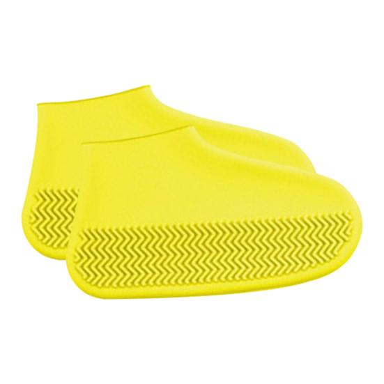 1 Pair Rain Boot Cover Waterproof Silicone Shoe Covers Anti-Slip Elastic Overshoes Thickened Rainproof Shoe Protectors
