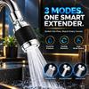 3 Modes Anti-splash Bubbler 360° Rotatable Faucet Filter Extender Adapter Pressurized Water Outlet Water Saving Aerator