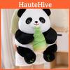 With Bamboo Panda Shoots Plush Toy Cartoon Stuffed Doll Decoration Gift Kids