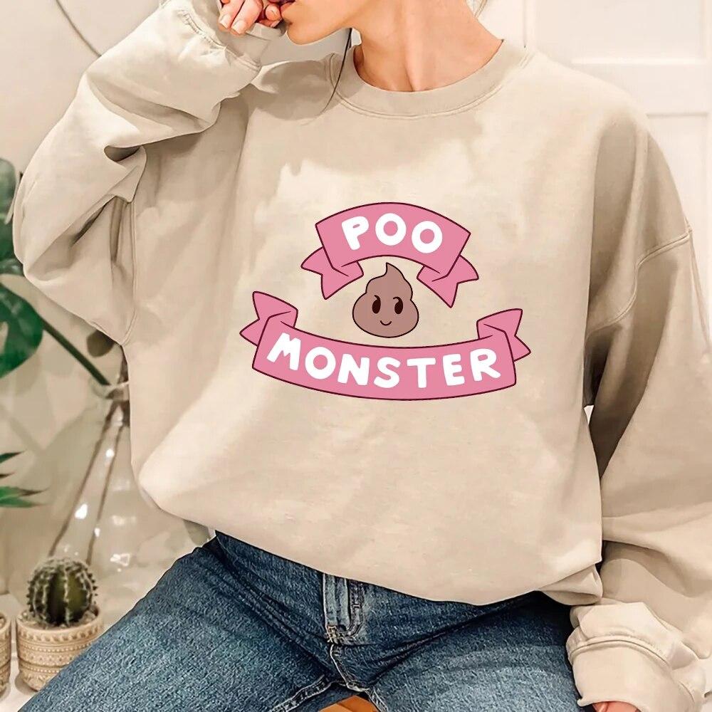 Anime Bee und Puppycat Poo Monster Hoodie Kawaii Winter Frauen Hoodies Frühling/Herbst Unisex Sweatshirt Vintage Harajuku Sudaderas Unisex