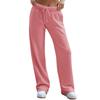 Pantalon de survêtement à jambes larges pour femmes, pantalon de survêtement ample à cordon de serrage à la mode