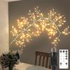 144LED White Enchanted Willow Vine Light 8 Modes Lighted Willow Vine Light Artificial Plant Birch Tree Branches Tree Fairy Light