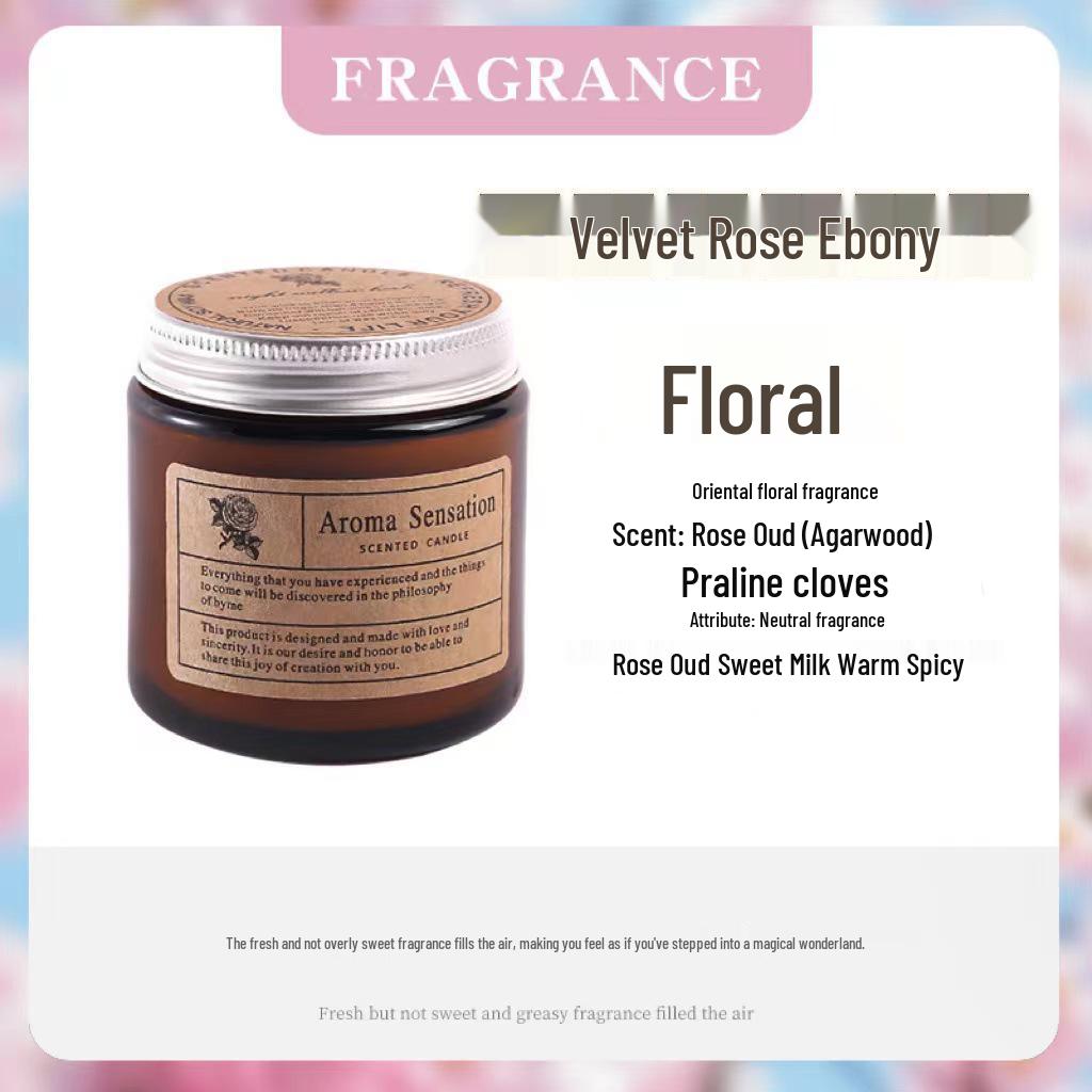 Influencer Glass Scented Candle Cup - Handmade, Smokeless, with Essential Oils and Plant Wax