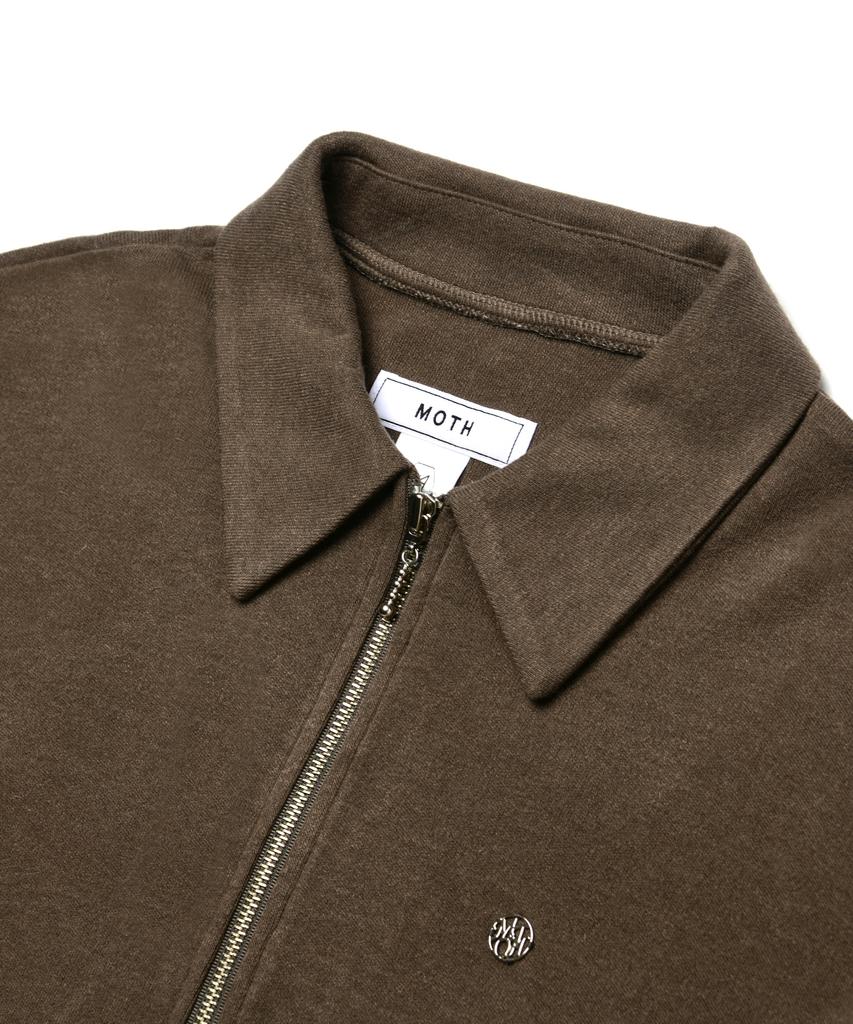 Moseu Angora Zip-Up Pullover_Beige