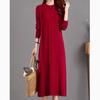 Vestido de Lana de Punto Trenzado Holgado Otoño-Invierno 2025