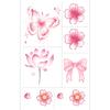 Butterfly Ghost Bow Flower Kitten English Short Sentences Multi-Picture Finger Tattoo Sticker
