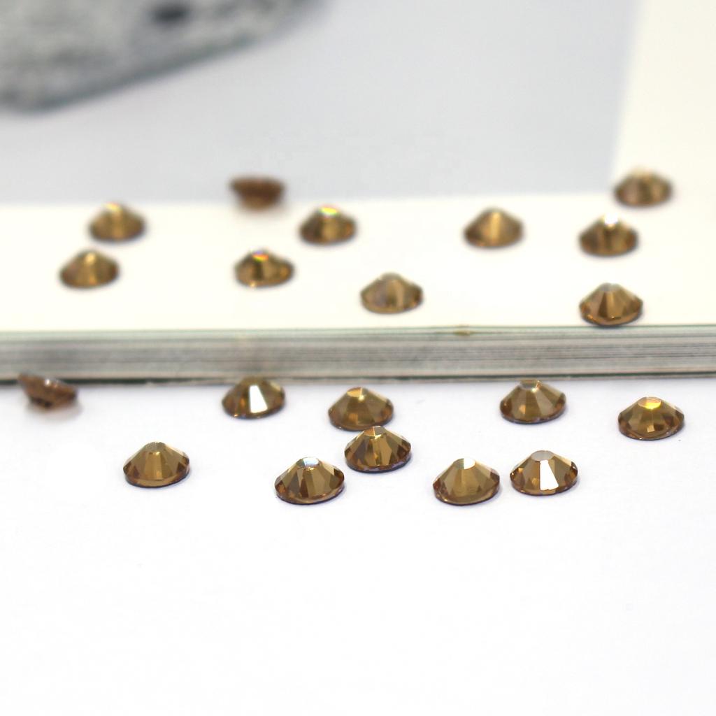 High Quality Glass MC Flat Bottom Hot Fix Rhinestone Eco-Friendly Loose Rhinestones for Shoes Bags Garment Processing