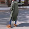 Women's Fashion Jacket Casual Solid-color Long-sleeved Cardigan Hoodie Long Coat