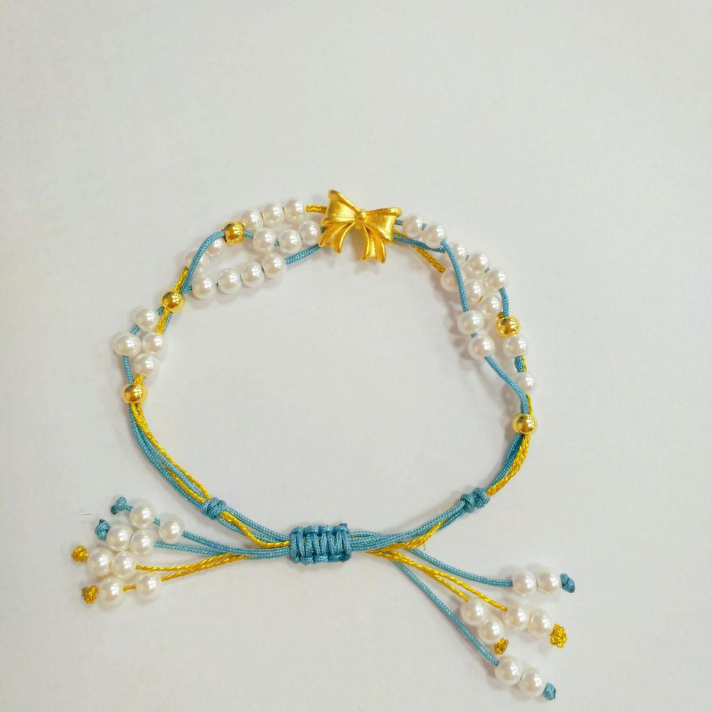 Vietnam Gold Princess Exile Pearl Bracelet - Copper Gold-Plated Women's Jewelry