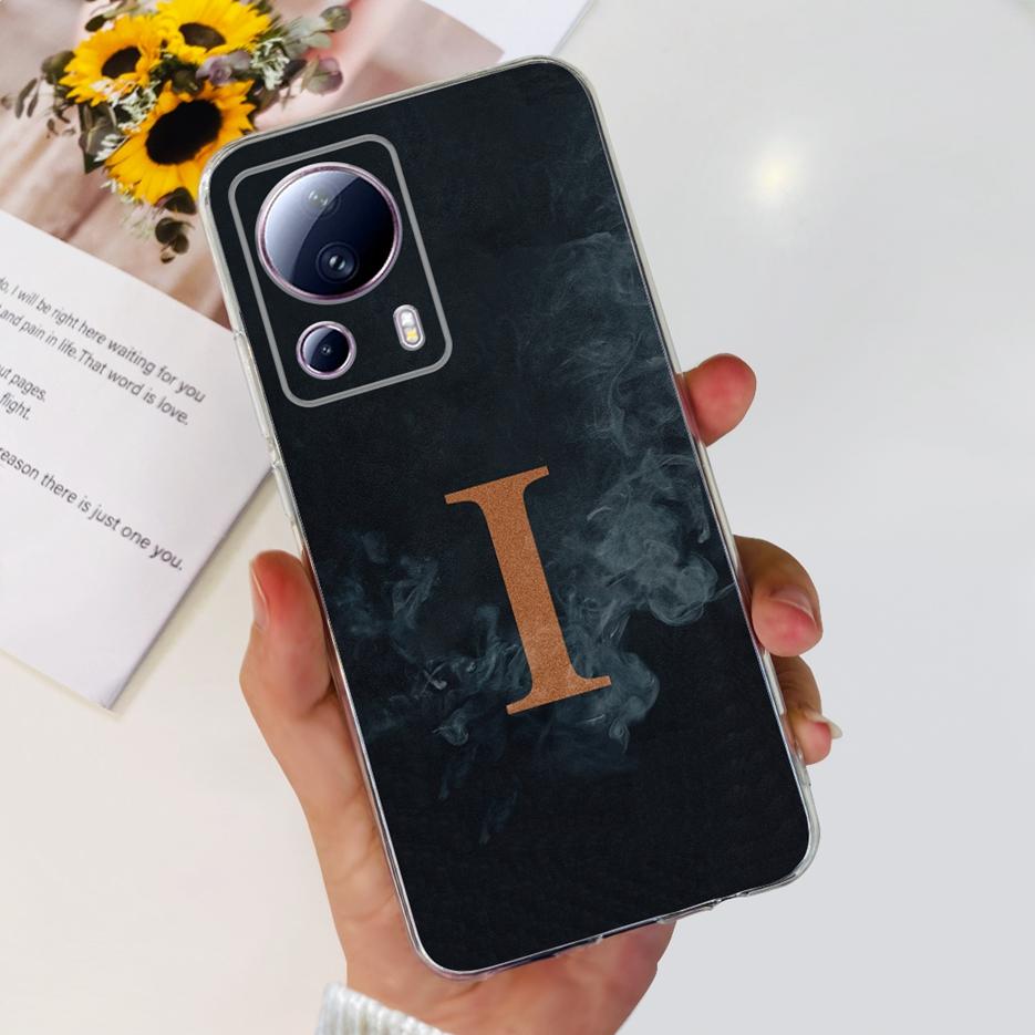 For Xiaomi 13 Lite Case Civi2 New Letters Cover Clear Silicone Phone Case For Xiaomi Civi 2 Mi 13 Lite Soft Fundas 6.55'' Bumper