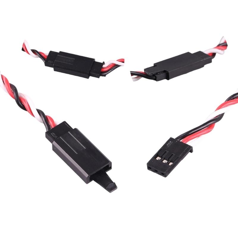 10 Pair Servo Plug Female/Male Extension Connector Receiver Plug Signal Transmission Lock and Pin Set For Futaba JR