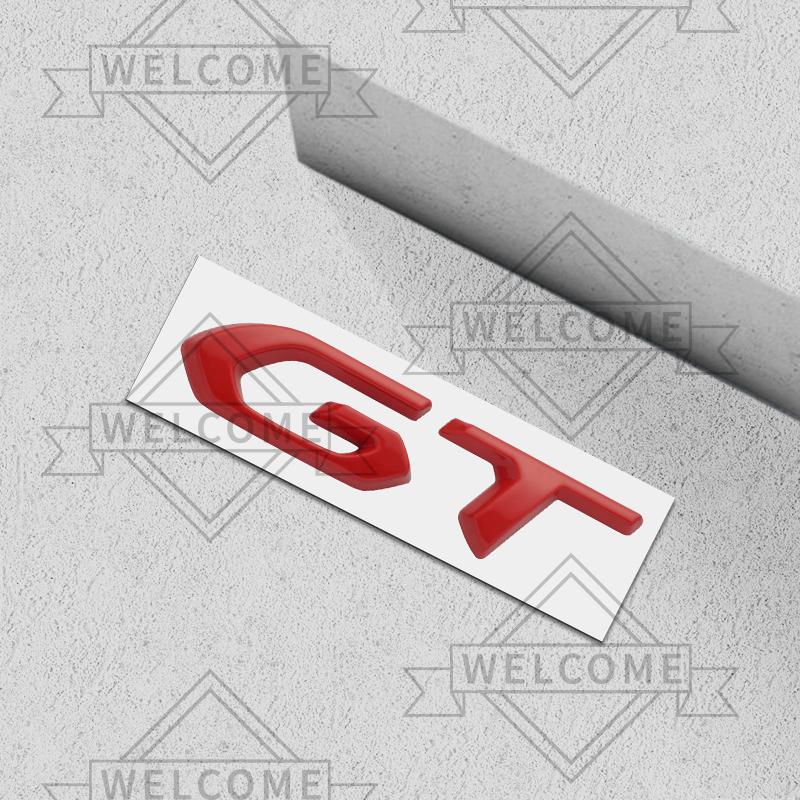 3D Car Stickers GT Emblem Auto Body Badge Trunk Decal For 5008 308 206 3008 2008 4008 RCZ GT Line 208 107 Decoration Accessories