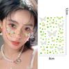 Butterfly Crystal Diamond Sticker Self Adhesive DIY Facial Temporary Tattoos Stickers for Stage Daily Makeup Decorate Supplies