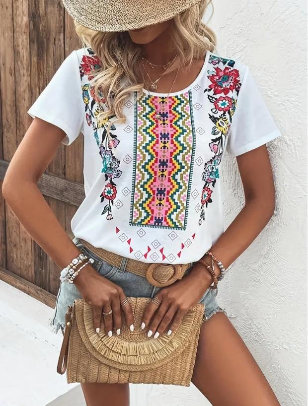 

Модная женская простая футболка с принтом перьев, цветов и луны, забавная повседневная футболка с круглым вырезом и короткими рукавами, летняя женская футболка 8XL разноцветный