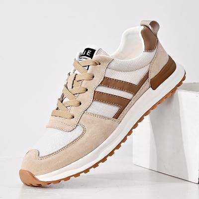 Wildleder Freizeitschuhe Mode Schnürschuhe Herren Sneaker Freizeit Rutschfest Trekking Schuhe Reise Outdoor Schuhe Herren Trainer