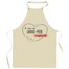Kitchen Apron - Irreplaceable Grandma - Sturdy Cotton - French Printing - Adjustable Ties