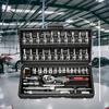 216/46pcs Automotive Mechanical Maintenance Vehicle Mounted Socket Wrench Toolbox Combination Hardware Set Complete Set