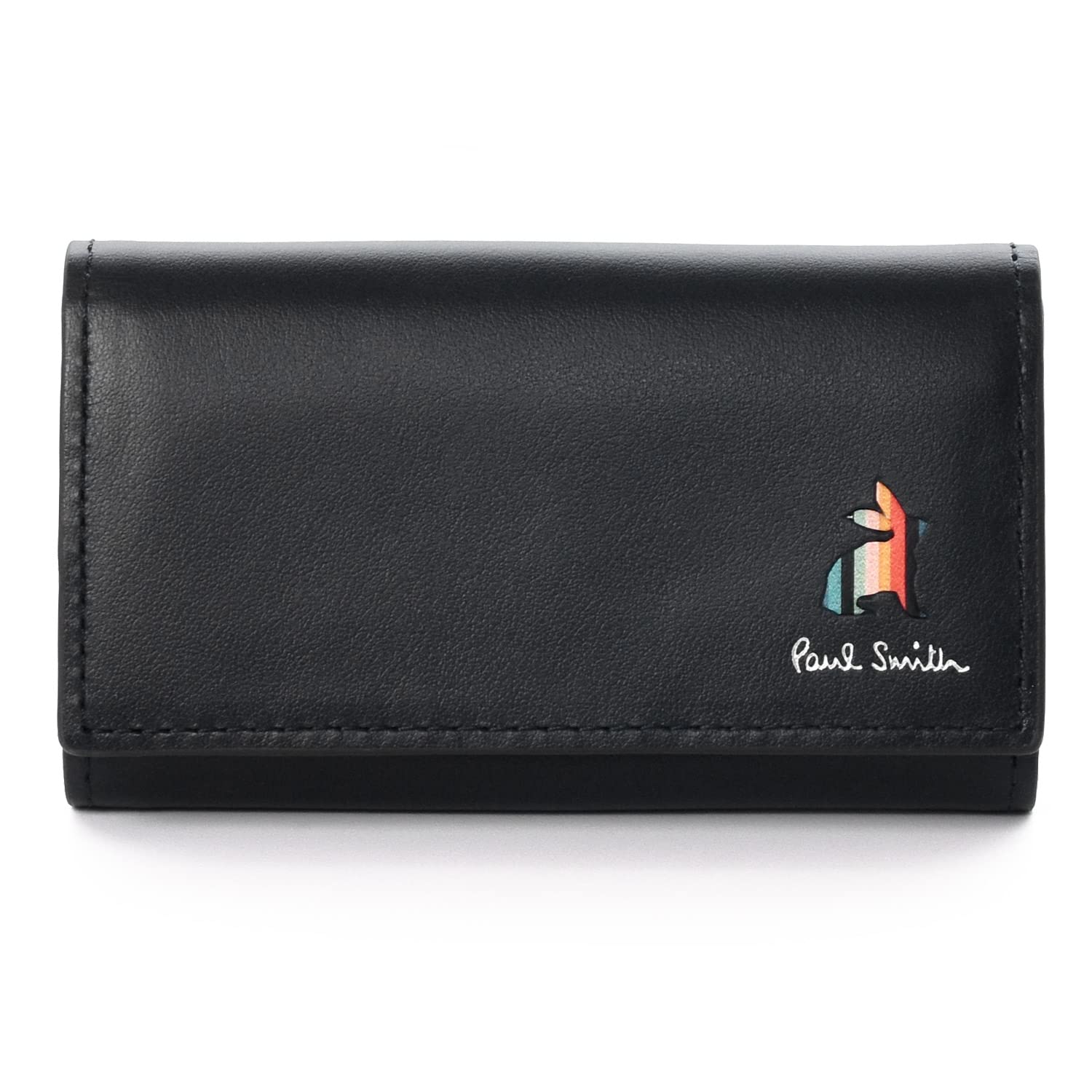 

Персоналізований чохол для ключів Marketry Stripe Rabbit 4 Rows Cowhide Leather Name Personalized 873920 [Paul Smith] P652/BPS652 (Без персоналізації, чорний) чорний