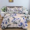 Warm Floral Down Comforter Set Bedding Set 3-piece Coverlet Set