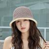 Summer Hollow Sun Hat Korean Version Fashion Bow Lace Bucket Hat New Fisherman Sunscreen Outdoor Beach Sun Hat Travel Panama Cap