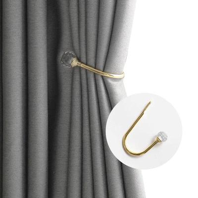 Household Fashion Curtain Hold Back Metal Tie Tassel Arm Hook Loop Holder U Shaped Window Wall Decoration Hanger Accessories