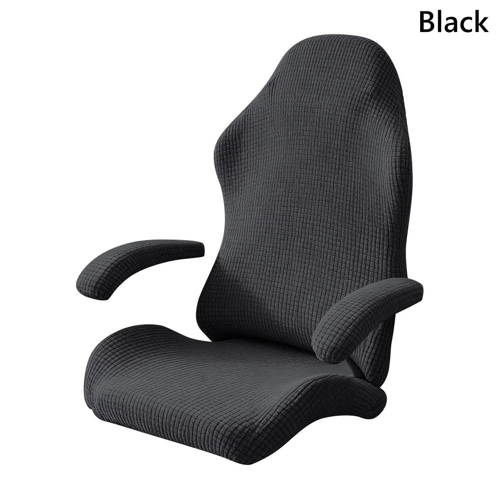 Stretchy Gaming Chair Covers Thicken with Armrest Protection Chair Cover Set Breathable Wear-resistant Seat Protect Cover
