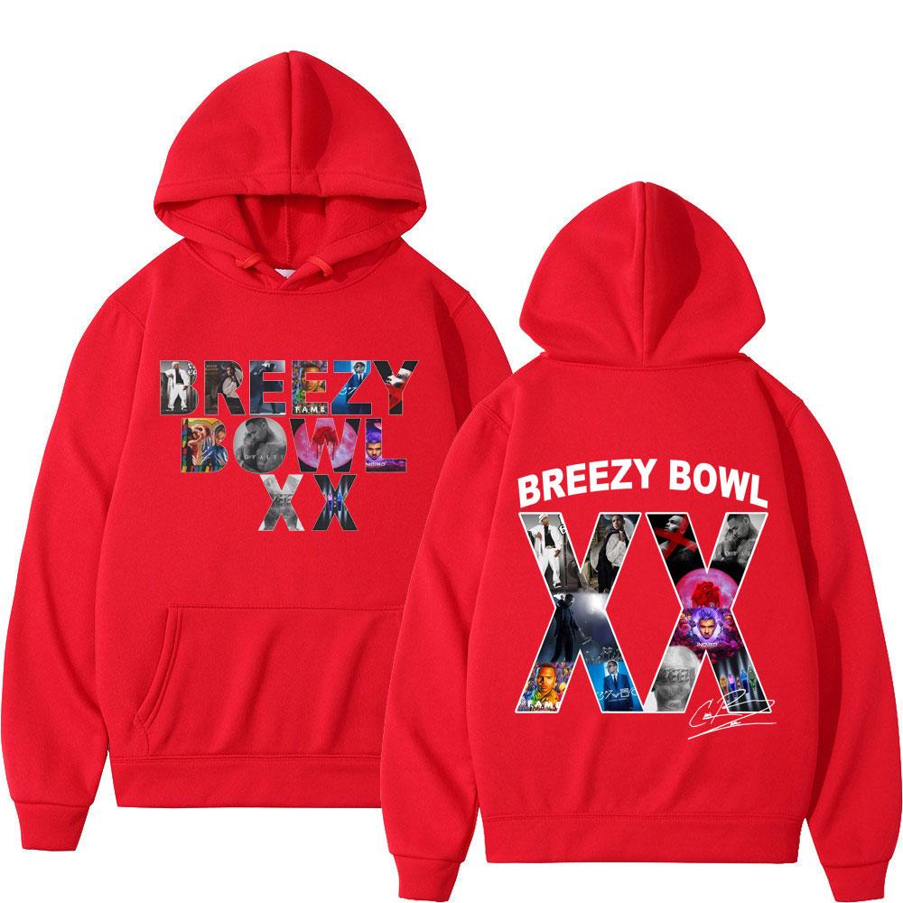 

Худи для тура рэпера Криса Брауна Breezy Bowl XX 2025 Мужские Женские Модные Худи в стиле Хип-Хоп Оверсайз Повседневные Худи в стиле Харадзюку Спортивный Костюм S