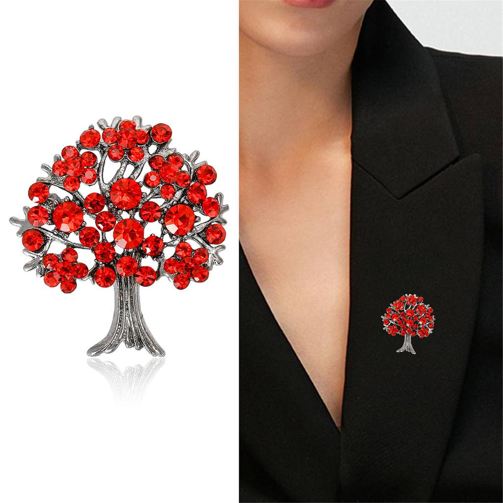 Elegant Tree Of Life Brooch Pin Distinctive Tree of Life Clothing Lapel Pin Essential Fashion Brooch Accessory