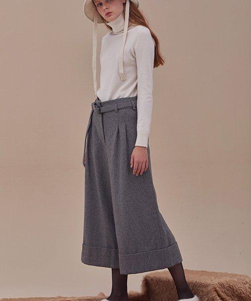 ANSWERING BIRD Molly Wide Pants - Grey