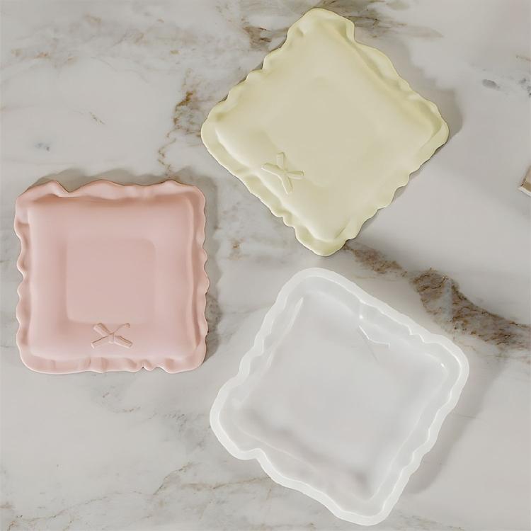 Heat Resistant Food Grade Silicone Mold For Crafting Unique Coaster Decoration Tableware Crafts Making Mould