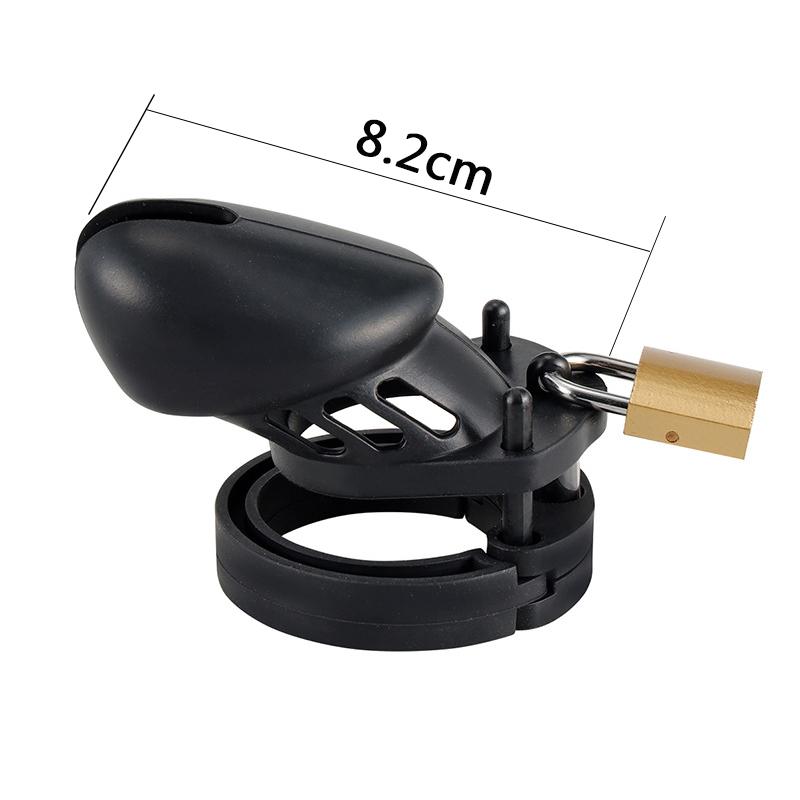 MoDi 5 Size Soft Male Chastity Cage Device Cock Cage with Rings Erotics Urethral Brass Lock Locking Sex Toys for Men Adults