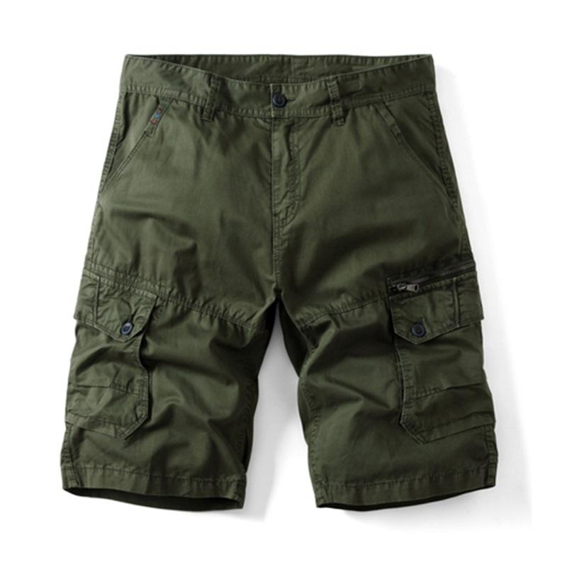 Neue Sommer Herren Camouflage Baumwolle Cargo Shorts Mode Multi-Tasche Casual Kurze Hosen Lose Große Größe Bequeme Shorts Männer