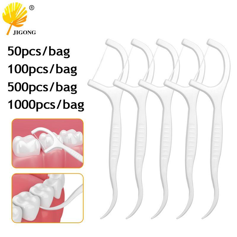 Picots de fil dentaire jetables super fins pour le nettoyage des dents