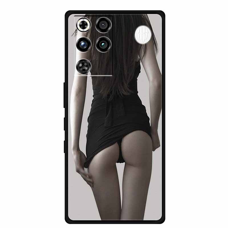 Phone Case For ZTE Nubia RedMagic 11 Pro 5G Back Cover Case Black Silicone TPU Soft Coque For Nubia RedMagic 11Pro Funda Capas