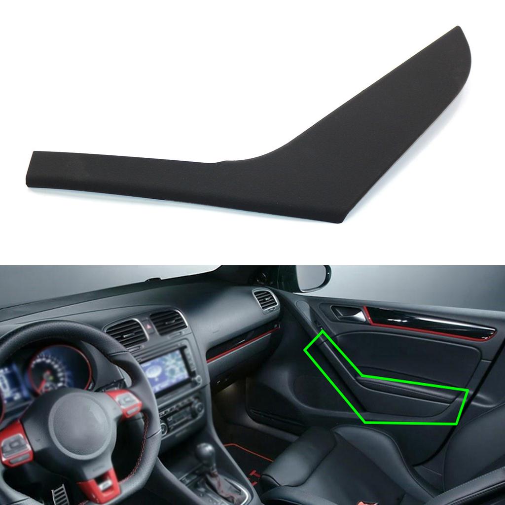 Interiér auta Dvere Ťahacia rukoväť Obloženie Kryt Čierny Vnútorné príslušenstvo Diely uzáverov pre VW Golf 6 MK6 2009 2010 2011 2012 2013