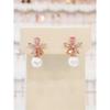 Volare Multi-Full Cubic Flower Pearl Drop Earrings Spe878 (10132011)