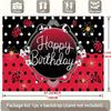 Ladybug Birthday Backdrop 1pc - Wall Hanging Decor