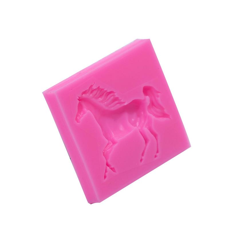 Horse Silicone Molds Horse Fondant Cake Decorating Tools Cupcake Candy Craft Gum Paste Polymer Clay