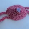 Hand-knitted Halloween funny colorful line mask and hat